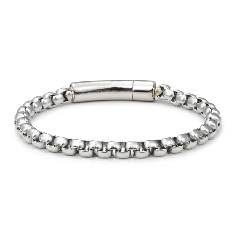 Pulseira Masculino Prateada